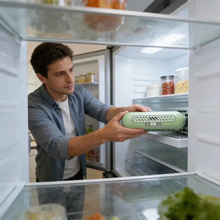 Éliminateur d'odeurs pour réfrigérateur, désodorisant sans fil longue durée, accessoires pour réfrigérateur pour nouvelle maison, camping-car, chambre, maison, appartement
