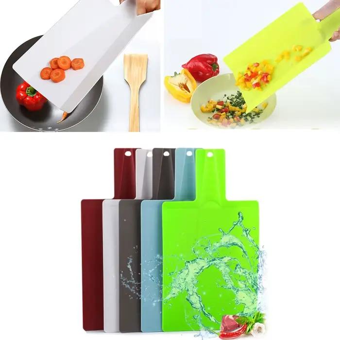 Produits ménagers écologiques, outil de cuisine pliant, planches à découper en plastique, planche à découper