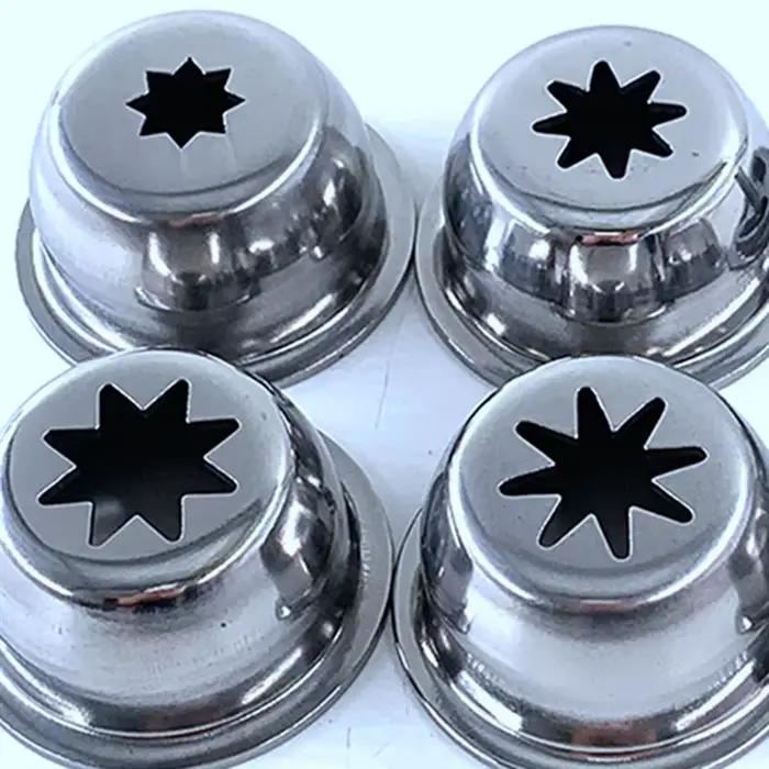 A52Q-solide creux en acier inoxydable Churrera Churro buse moule ensemble de 5 pour Churros Machine 53Mm diamètre extérieur