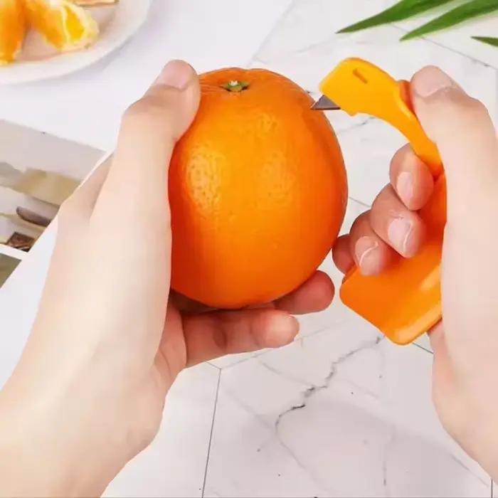 Éplucheur de citron Orange, coupe créative, outil d'épluchage d'orange avec poignée pliante, éplucheur de fruits, outils de fruits et légumes 1/5/10 pièces