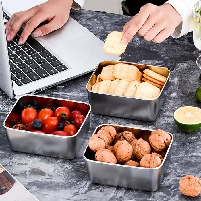 Ensemble de conteneurs de stockage des aliments en acier inoxydable
