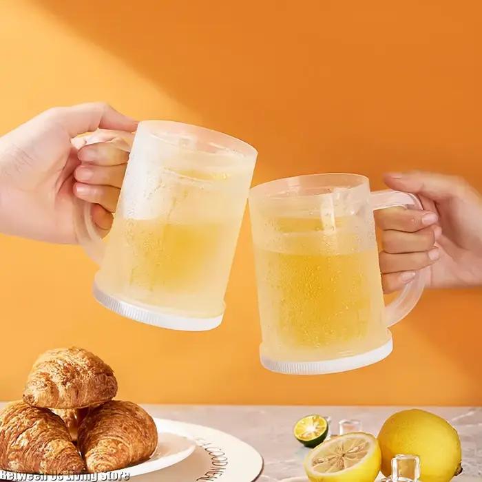 No-Dilution Beer Glass - Translucent Insulated Mug Keeps Drinks Cold for Hours, Summer Essential