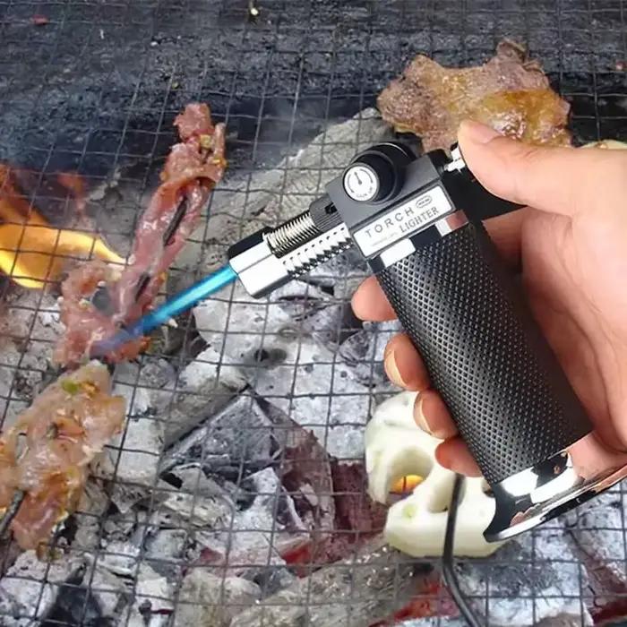 Briquet à gaz coupe-vent pour barbecue