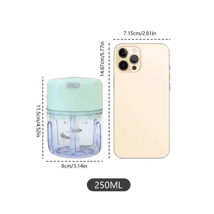 Mini hachoir à ail et à viande rechargeable de 250 ml