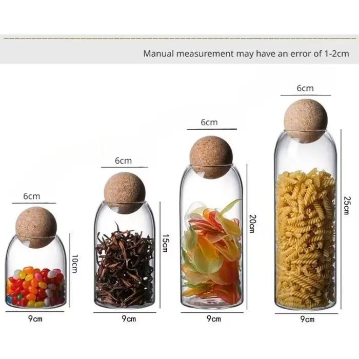 Pot de rangement en verre