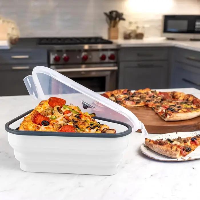Conteneur de stockage de Pizza en Silicone peu encombrant