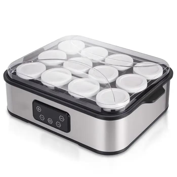 Machine à yaourt européenne, fermentation de yaourt maison pour le petit-déjeuner, confiture maison, glace, pouding au yaourt, 12 tasses