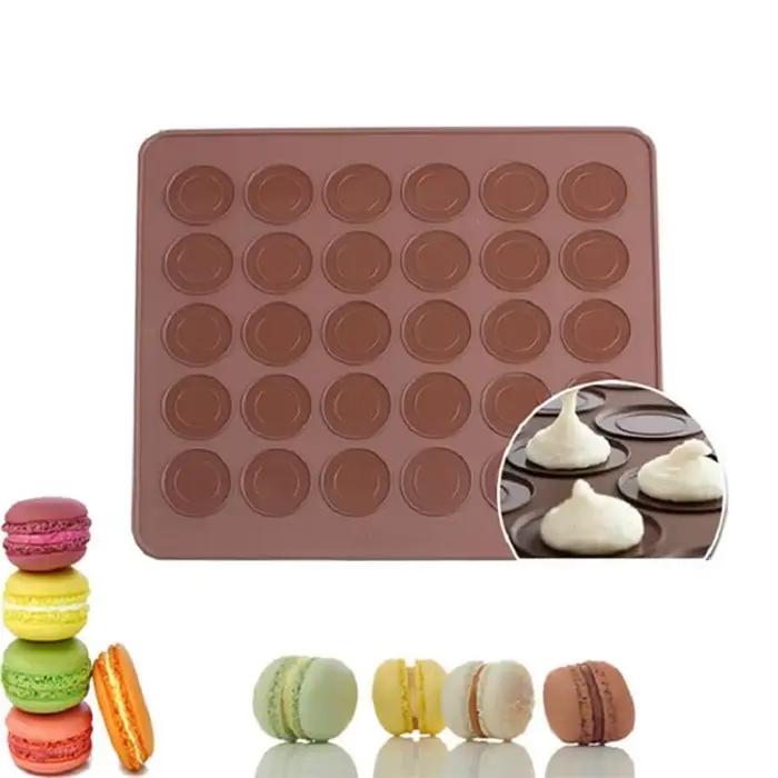 Nouveau Tapis de Cuisson en Silicone à 30 Cavités pour Macarons et Pâtisseries