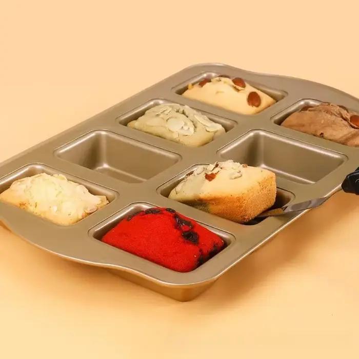Accessoires pour outils de cuisson, moule à gâteau Non collant, cheesecake, poêle à pain, plateau à tarte en étain, 8 grilles en acier au carbone