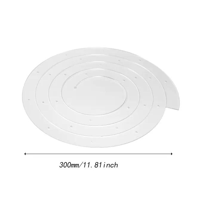 Acrylique spirale décoration de gâteau accessoire beaux accessoires créatifs réutilisables bricolage artisanat pour fournitures de fête Festive douche nuptiale
