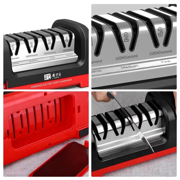 Affûteur de couteaux électrique USB automatique rechargeable pour couteaux de cuisine ciseaux affûtage rapide maison outils de cuisine broyeur variété de couleurs pour cuisine moderne