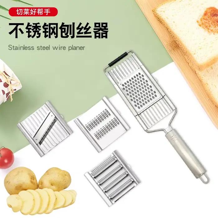 Trancheuse de radis commutable manuelle multifonctionnelle en acier inoxydable pour une coupe de légumes tridimensionnelle dans la cuisine