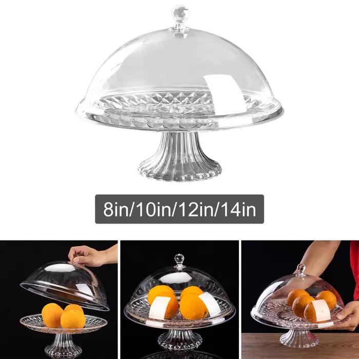 Assiette à Gâteau avec Couvercle Durable