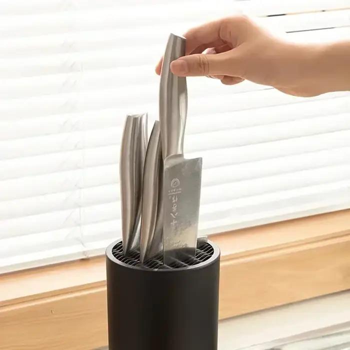 Porte-couteau 17.5cm, support de rangement pour couteaux insérés