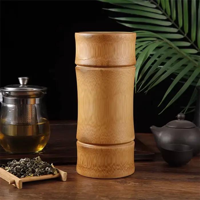 Boîte à thé en bambou naturel