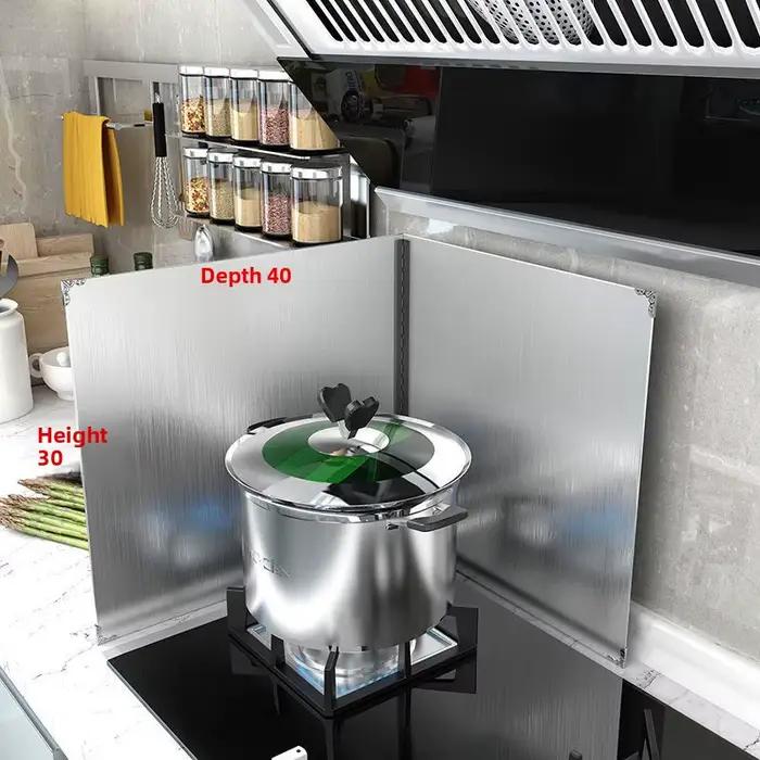Déflecteur d'huile de cuisine en acier inoxydable