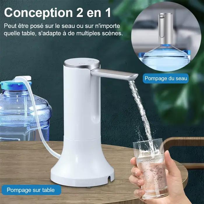 Distributeur d'eau automatique pliable Raugee pour bureau, pompe à eau intelligente, pliable et facile à transporter, blanc, rouge, bourgogne ou jaune, idéal pour voyages et camping