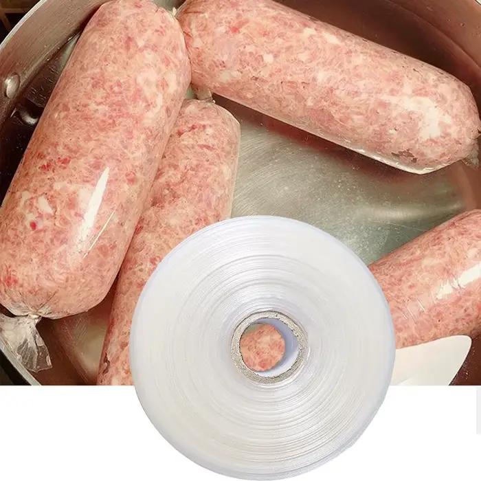 Outils d'emballage de stockage de saucisses en plastique, coque de salami, machine à fabriquer des saucisses, largeur 115mm, 10 m