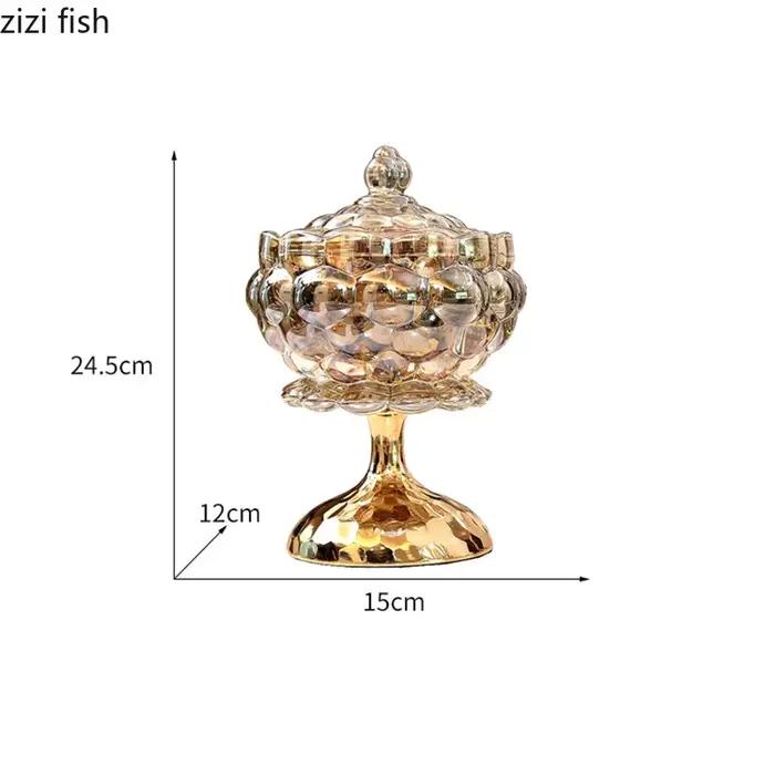 Bocal de rangement en verre nouveau classique post-moderne gris clair pour stockage de thé café collations et bonbons occasions spéciales-decoration-cuisine-pratique-durable