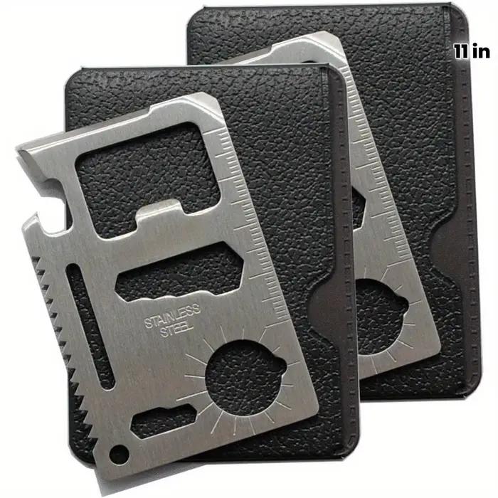 1/2 pièces Pack 11 en 1 carte de crédit multi-outil