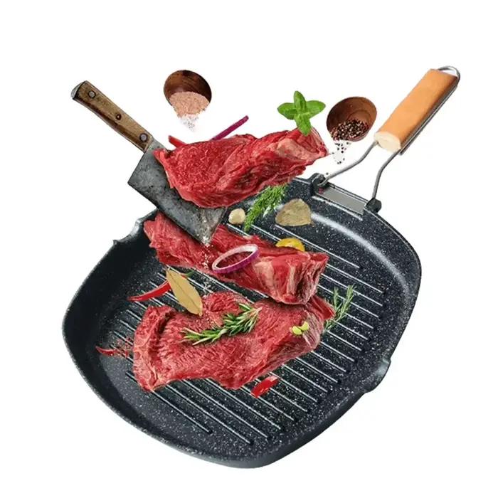 Poêle à gril d'extérieur Portable pliable