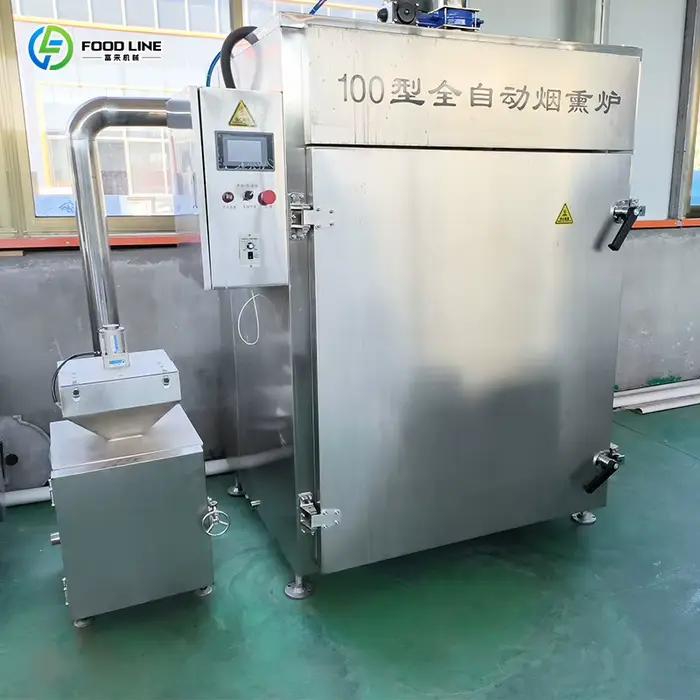 Machine à fumer le poisson et la viande, four à fumer commercial, machine à fumer le poulet, machine à fumer la viande