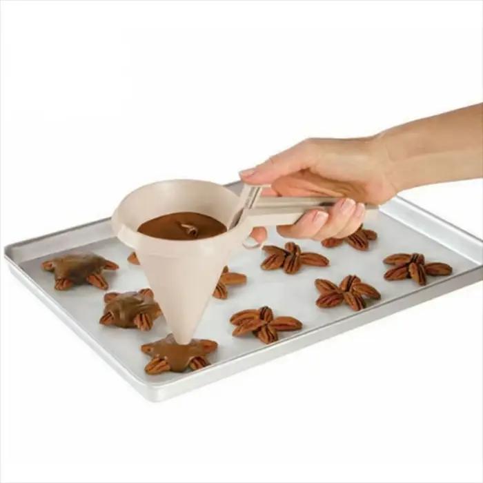 Distributeur de pâte à pâtisserie portatif - Entonnoir de cuisson réglable pour la préparation de crèmes au chocolat