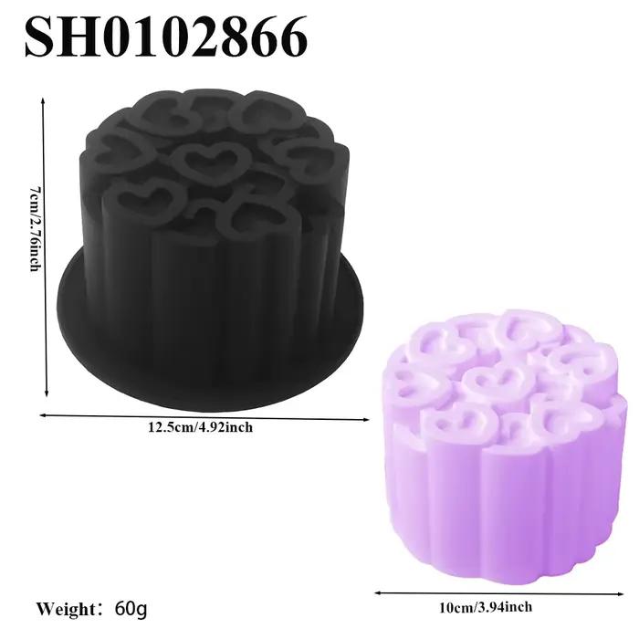 Moule à gâteau mousse en silicone forme de cœur pour saint-valentin outils de pâtisserie ustensiles de cuisine occasions spéciales