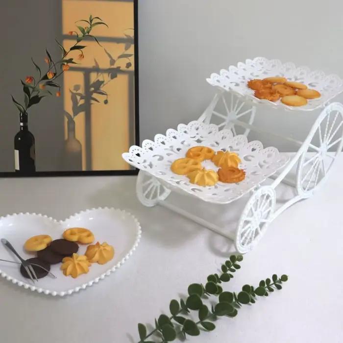 Plateau à desserts de luxe léger pour table à manger
