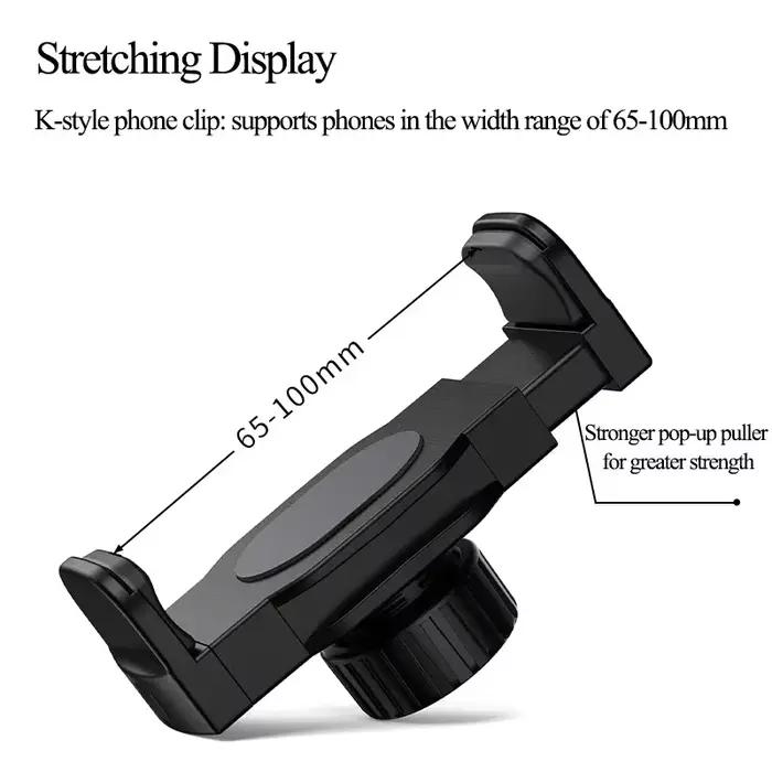 Support de téléphone pour voiture avec clip à ressort amélioré Eary, compatible avec tous les téléphones portables de 4 à 7 pouces, pour fixation sur grille d'aération.