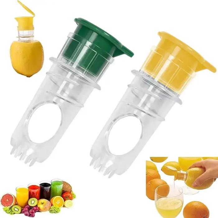 Presse-citron Portable en Plastique Polypropylène Réutilisable Filtration Intégrée pour Maison et Voyages Occasions Spéciales Jus de Citron Frais