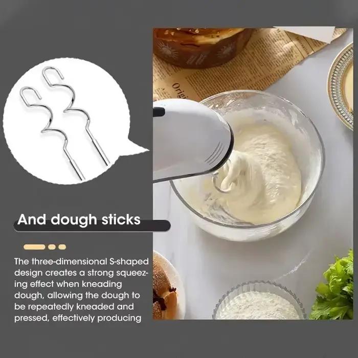 Mélangeur à main électrique à 7 vitesses, mélangeur automatique pour crème, œufs, gâteaux, pâte, outil d'appareil de mélange de cuisine polyvalent