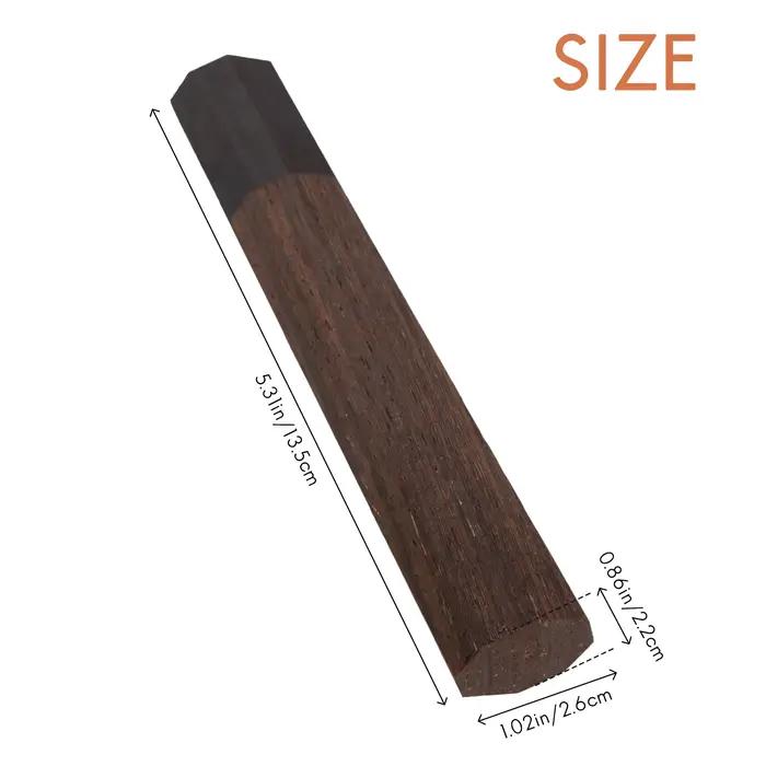 Poignée de couteau de chef japonais en bois de poulet et santal noir octogonale confortable pour cuisine artisanale occasions spéciales