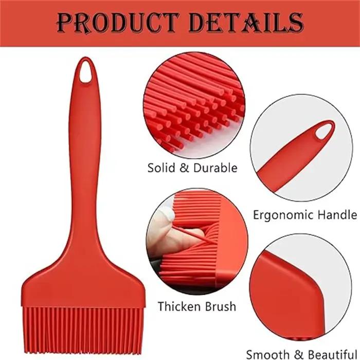 1 pinceau de cuisine en silicone résistant à la chaleur