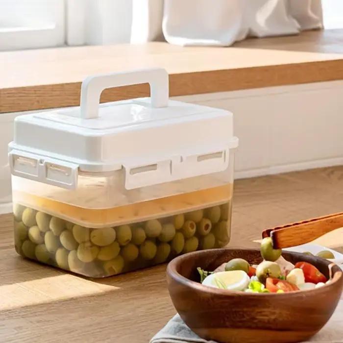 Conteneur de stockage pour kimchi 5L - Pot à cornichons pour la fermentation du choucroute