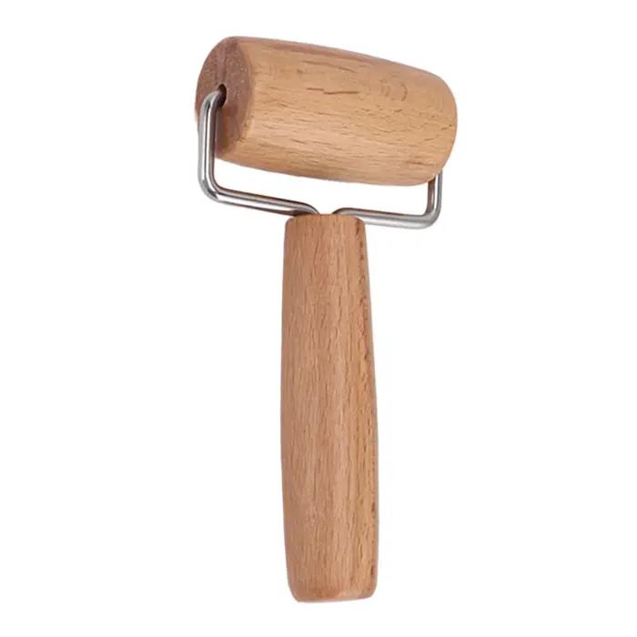 Rouleau à pâte en bois antiadhésif pour pizza et autres préparations de cuisine à domicile pour les amateurs de pâtisserie