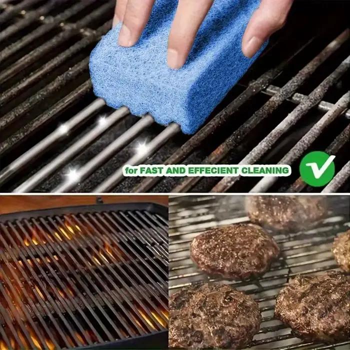 6 éponges de nettoyage professionnelles pour barbecue