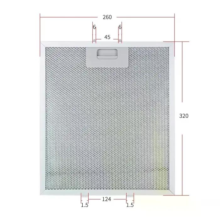 Filtre de haute efficacité pour hotte de cuisine en aluminium amovible pour nettoyage facile et durable usage occasions spéciales