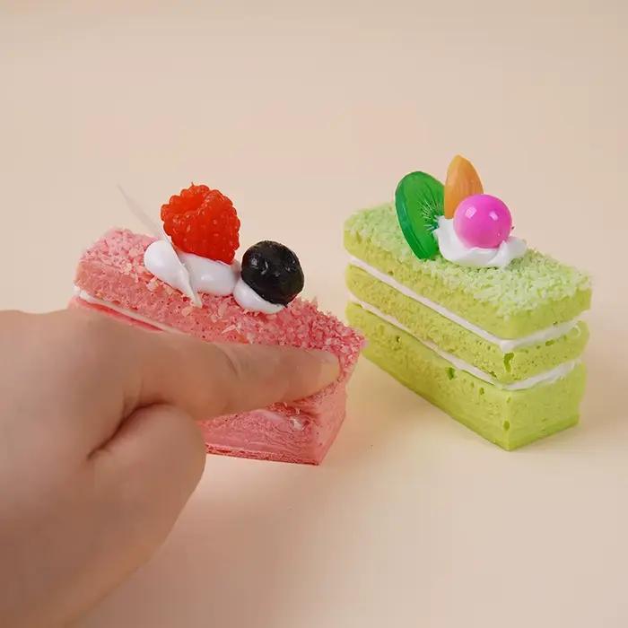 Mousse artificielle gâteau faux modèle Dessert décoration photographie accessoire Dessert boutique fenêtre affichage ornement Table à thé décor