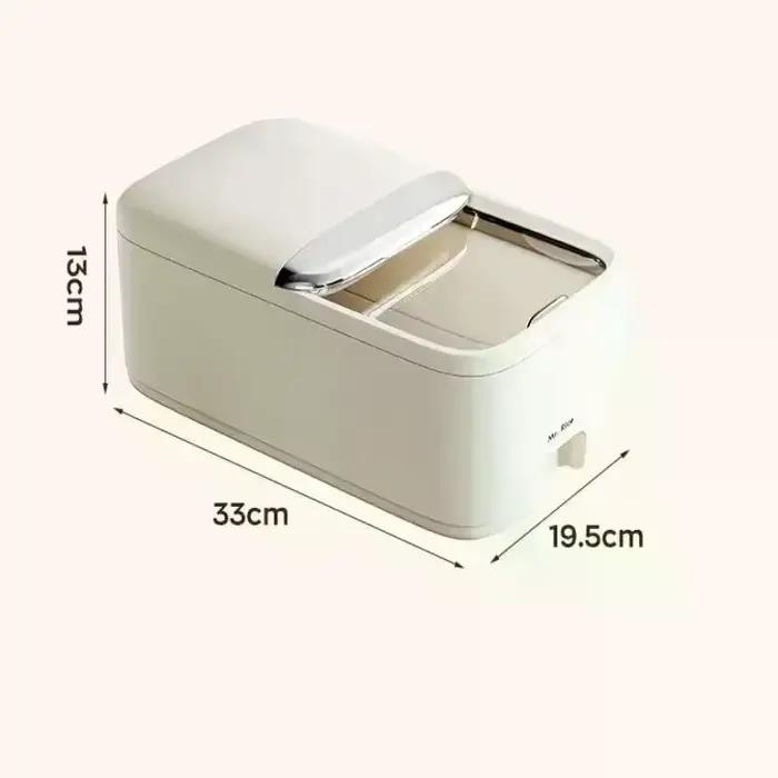 Boîte de stockage de riz 10kg maison avec couvercle anti-insectes résistant à l'humidité pot scellé pour céréales récipient de cuisine pour stocker des céréales sèches occasionnellement pour la décoration et la préservation de la fraîcheur des provisions