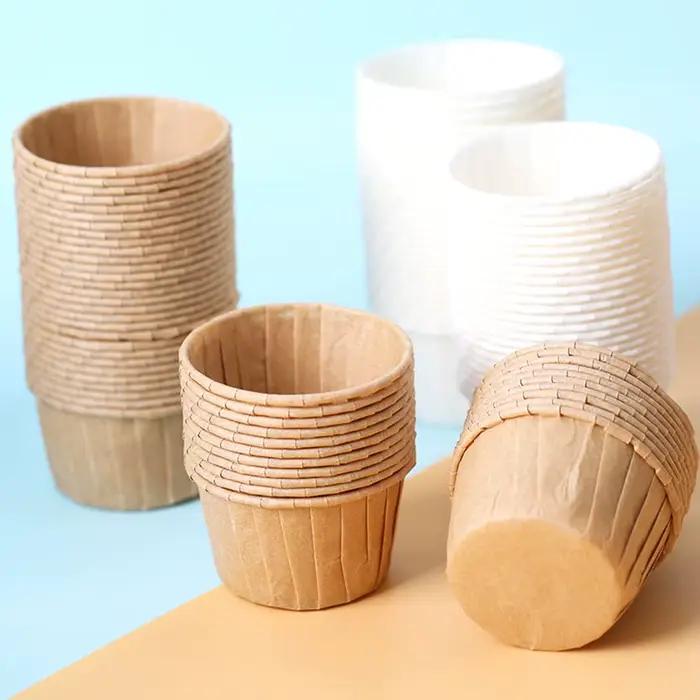 Moules à muffins en papier Chi, outils de décoration de tasses de gâteau, 50 pièces pour occasions spéciales et cadeaux d'anniversaire, four, micro-ondes, cuisson à la vapeur, congélation