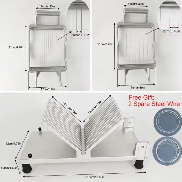 Trancheuse à fromage, outils à fromage, coupe du jambon de fruits, trancheuse à viande de cuisine, Machine de découpe d'œufs avec 2 lames 1cm/2cm