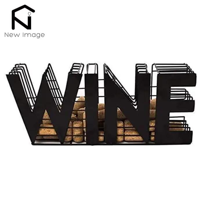 Porte-bouchon à vin rouge moderne, longueur de 13.5 pouces, support d'endurance, rangement pour comptoir de cuisine, armoire à vin, décoration de la maison