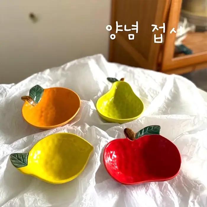 Pio d'assaisonnement en céramique en forme de fruit