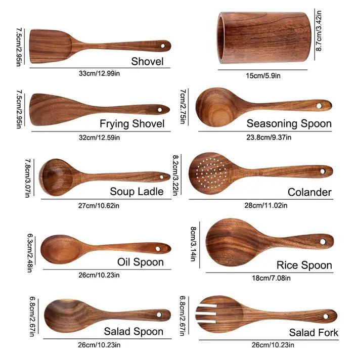 Pelles de cuisine en bois F2