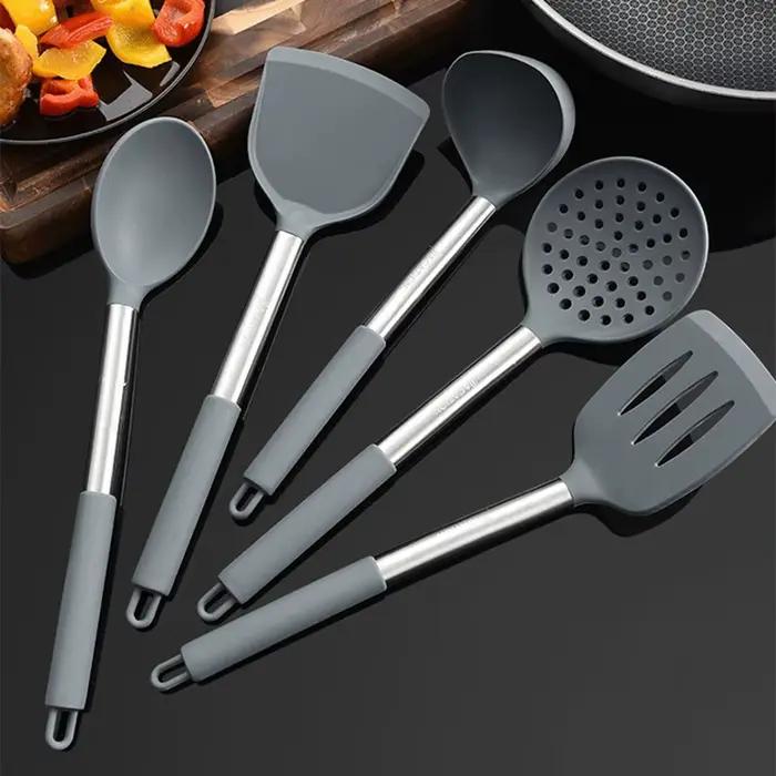 Poêle à frire passoire cuillère ustensiles de cuisine Gadgets vaisselle spatule tourneurs pelle frite louche à soupe