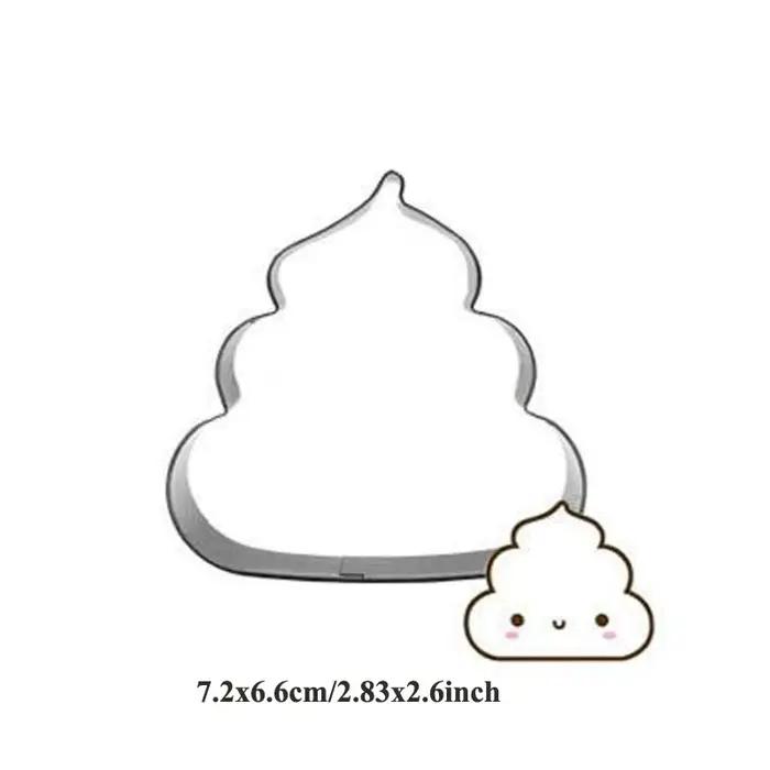 1 pièces pâtisserie reposteria dessin animé caca moules en métal emporte-pièce Fondant gâteau décor outil Biscuit moule