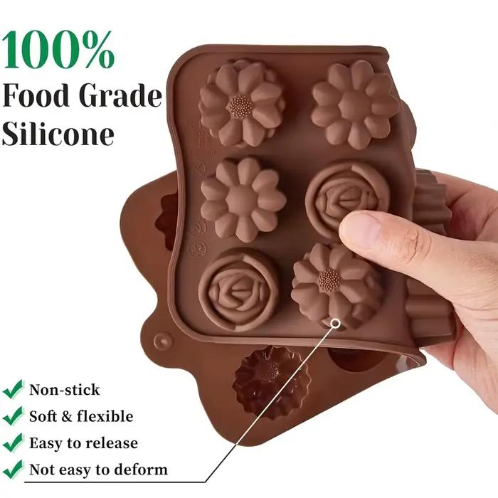 Moules en silicone antiadhésifs pour chocolat et bonbons occasion spéciale cadeau artisanat glaçons bombes graisseuses