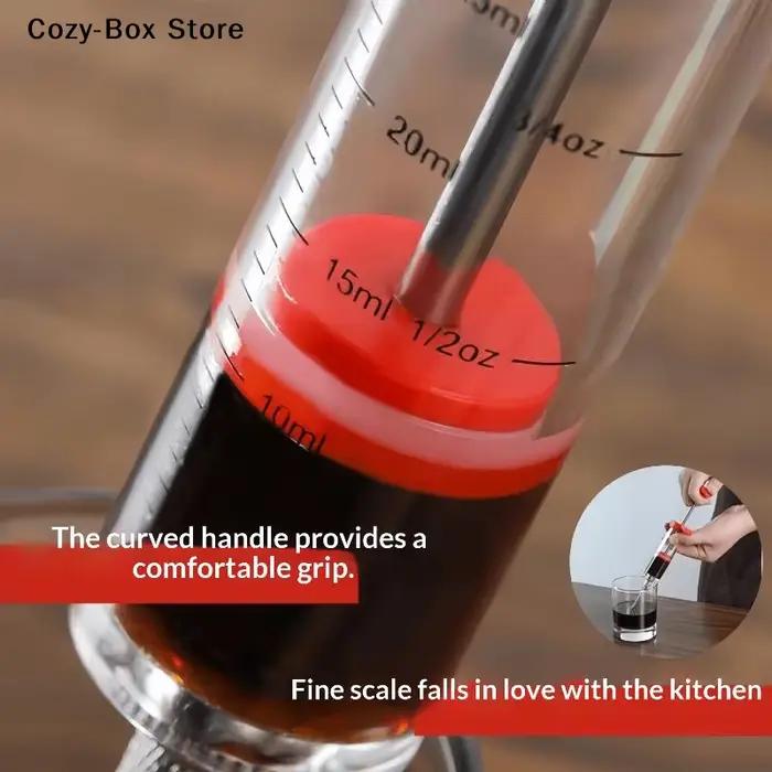 Seringue injectrice de marinade avec 3 aiguilles, injecteur de saveur pour marinade, outils de cuisine pour barbecue, kit injecteur de marinade pour dinde