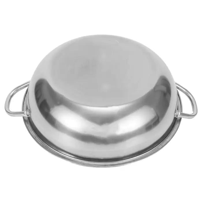 28 cm acier inoxydable Double divisé Double marmite cuiseur cuisinière à gaz Compatible marmite chinoise marmite cuisine soupe marmite